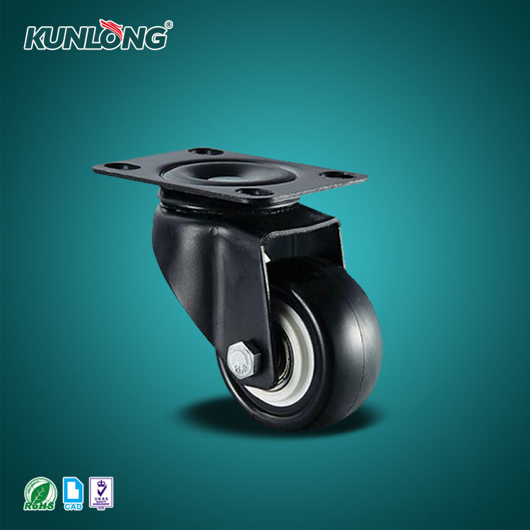 Black Caster Wheel with Break and Without Break for Movable Table, Cabinet