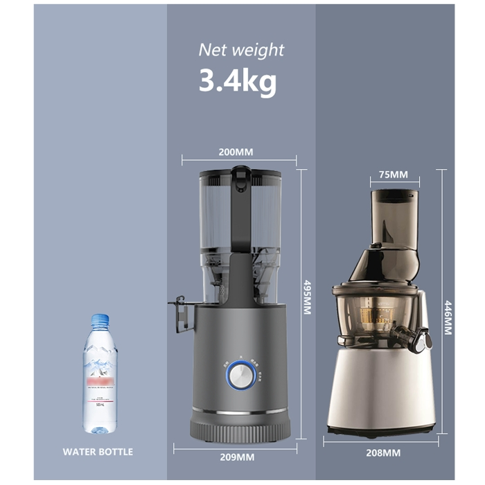 Sj-065 5.12-Inch Home Electric Juicer Extractor Commercial Juicer Extractor Machine Cold Press Fruit Vegetable Orange Slow Juicer