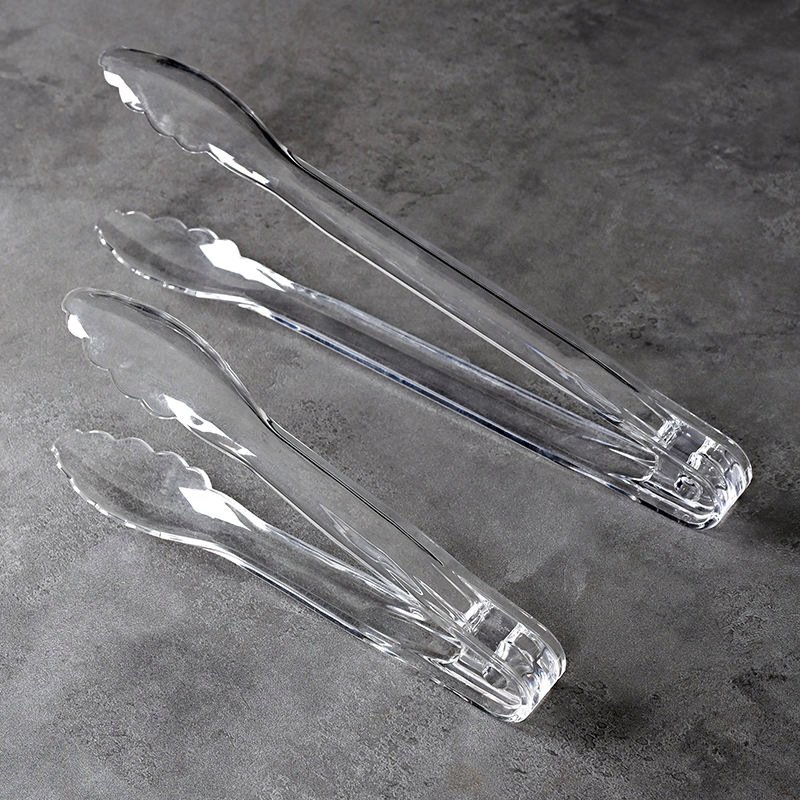 16cm Plastic BBQ Salad Tools Frying Candy Food Serving Tongs Barbecue Clip Clamps Cake Server Food Tong Clip Reusable PC