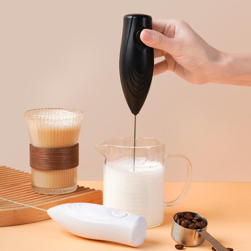 Custom Logo Ultra Fast Handheld Electric Whisk Drink Mixer Kitchen Milk Frother Form Maker for Coffee Kitchen Gadget