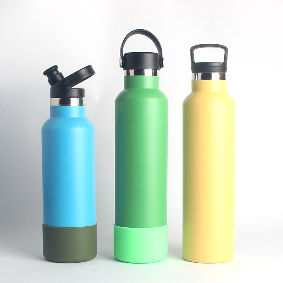 New Portable Stainless Steel Sports Insulated Water Bottle with Handle and Straw