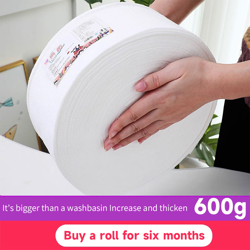 Factory Large Thicken Facial Towel Roll Cotton Soft Disposable Facial Towel Pearl Texture Non-Woven Cotton Tissue Paper