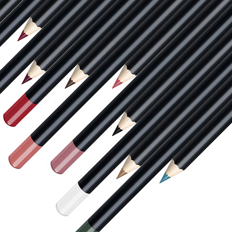 High Quality Makeup 12 Colors Lipliner Custom Vegan Lip Liner Pencil Private Label