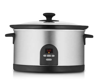 Efficient 5.5qt Oval Slow Cooker for Family Dinners