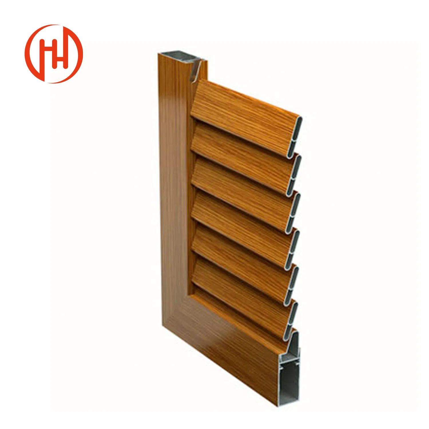 Custom Aluminum Louver Windows Fixed Horizontal Slats Louver Window and Door