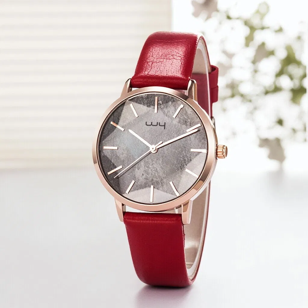 Hot Selling Watch ODM Business Alloy Leather Watch (WY-134D)
