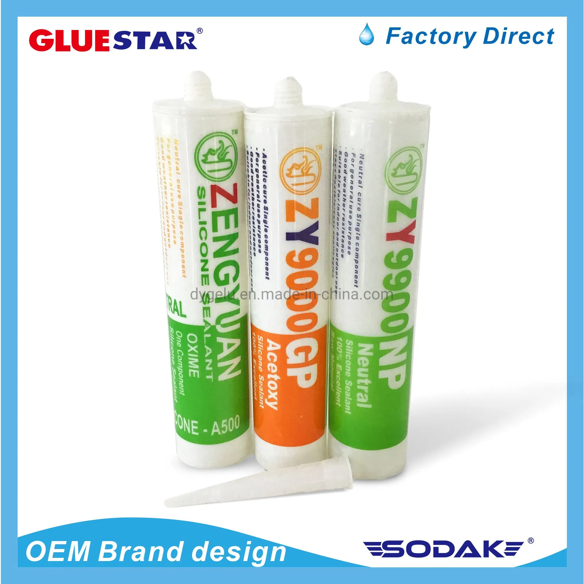 Competitive Price Fireproof Silicone Sealant Wrinkle Removal Reusable Structural Adhesive