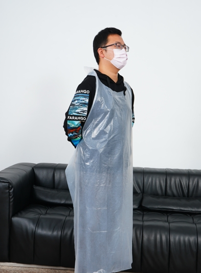 Slaughter House PE Apron Disposable Waterproof LDPE HDPE Polyethylene Farm Single Use Apron