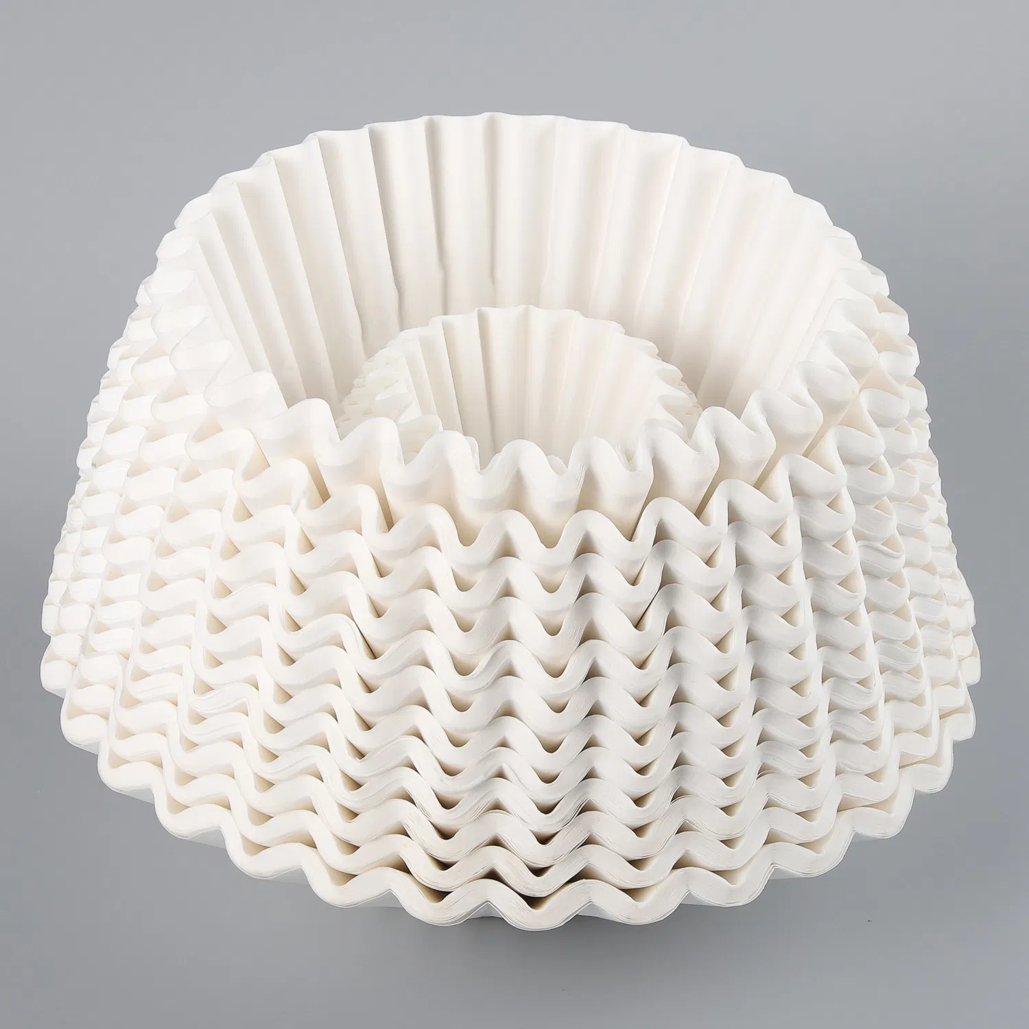 Durable Natural and White Basket Bowl Shape Coffee Filter Paper 10 Cups Coffee Maker