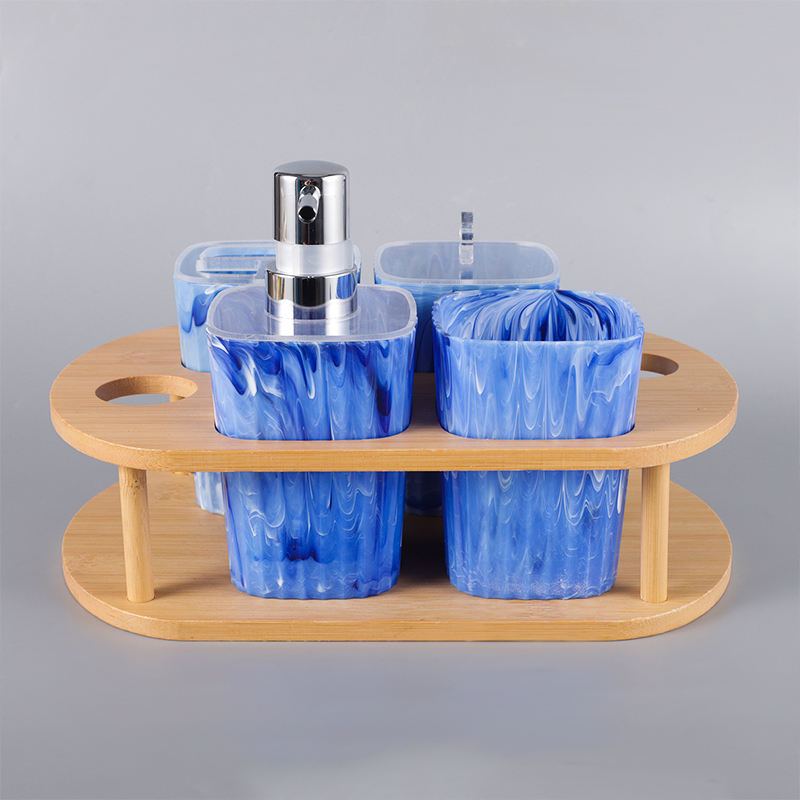 High Quality Bathroom Accessories Set, Bathroom Decor, Plastic & Bath Ensemble Kit with Bathroom Set