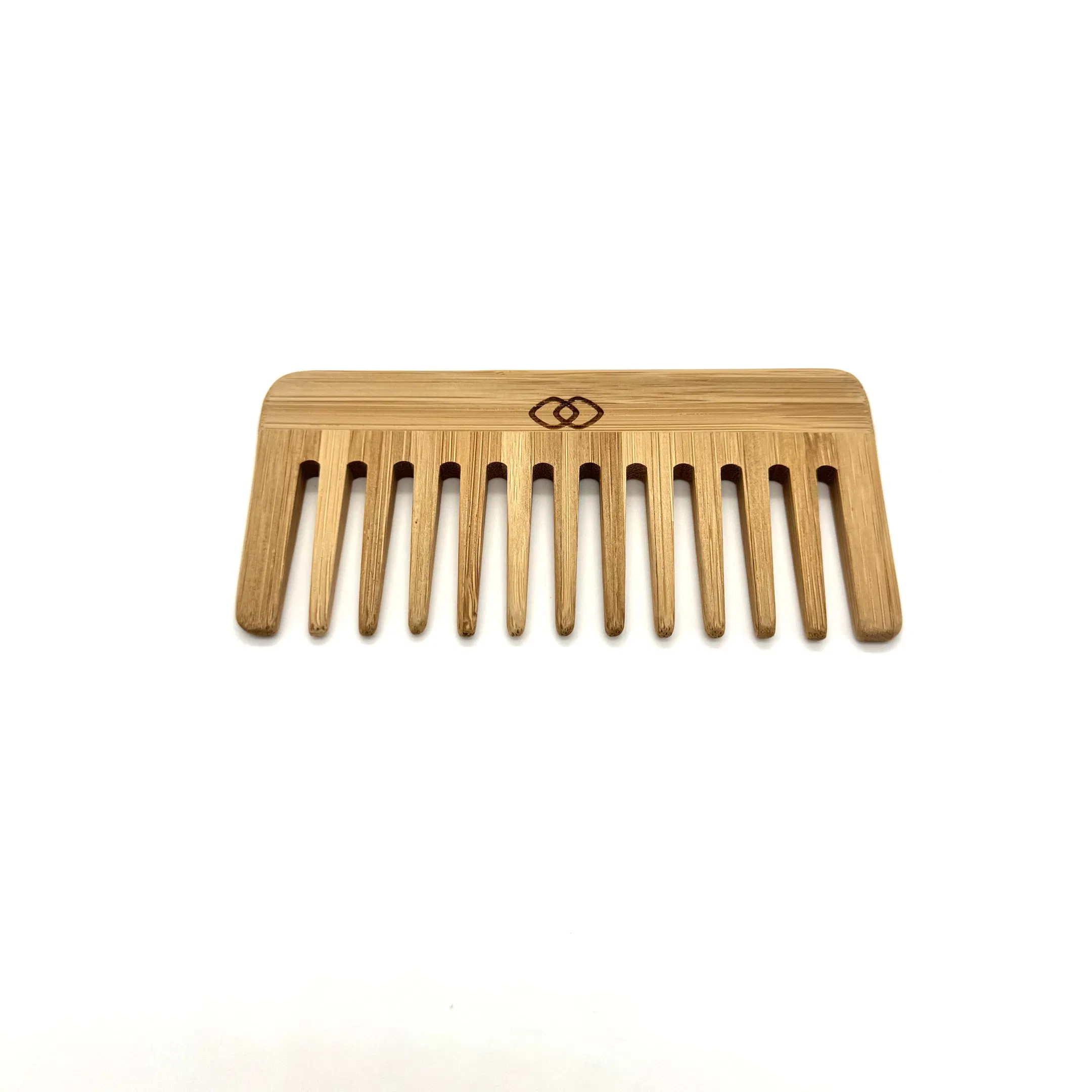 Environmentally Friendly Laser Engraved Logo Right Angled Wooden Comb 07