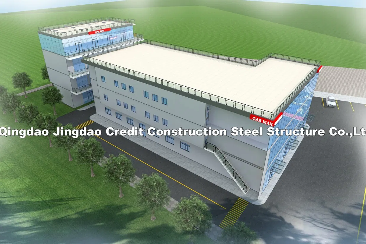 New Design Customize Multi-Storey Steel Structure Building Glass Facade High Rise Building Glass Wall Steel Structure Frame Building Glass Curtain Wall Steel