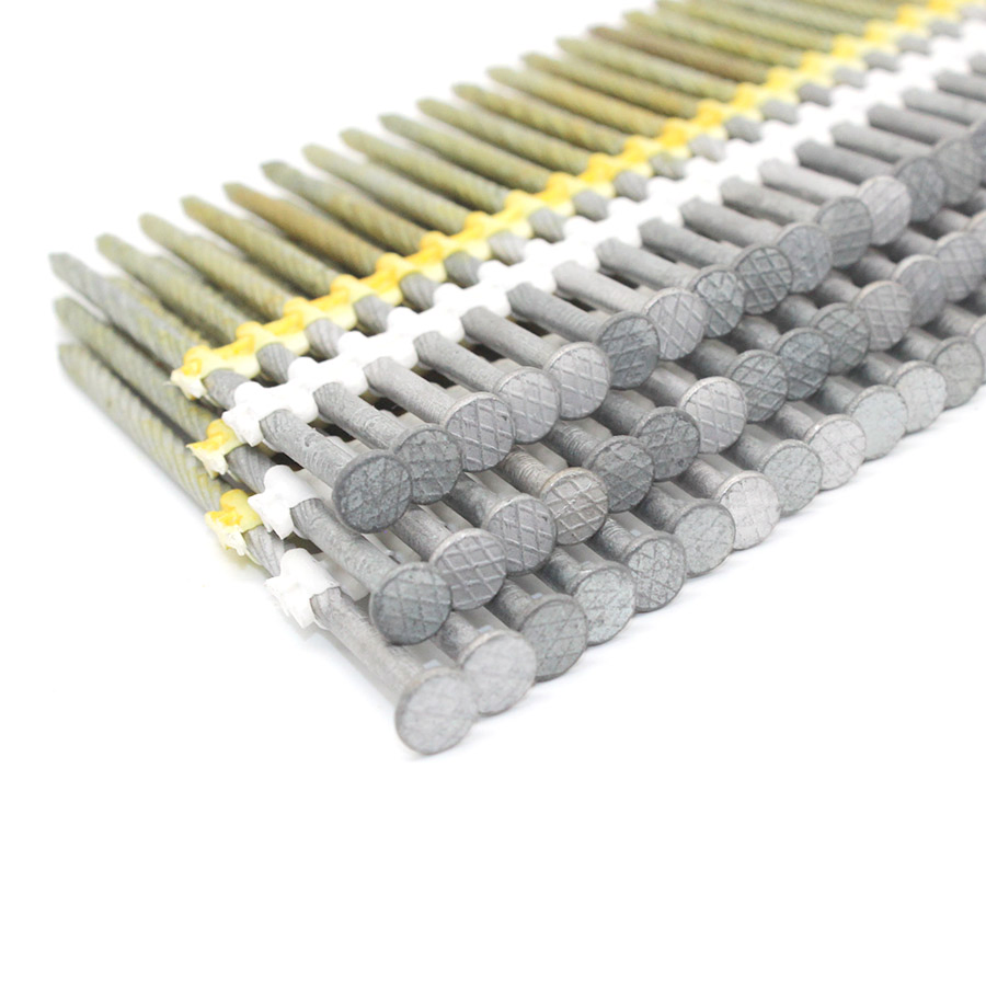 21 Degree Customized Specification Plastic Collated Framing Nail Strip Nail for Concrete and Roofing