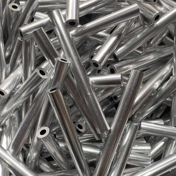 Polished Square and Round Aluminum Alloy Tubes, 60mm and 18mm Anodized Aluminum Hollow Tubes