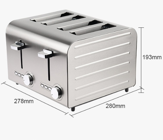 Промышленный тостер для сэндвичей на 2 или 4 ломтика
