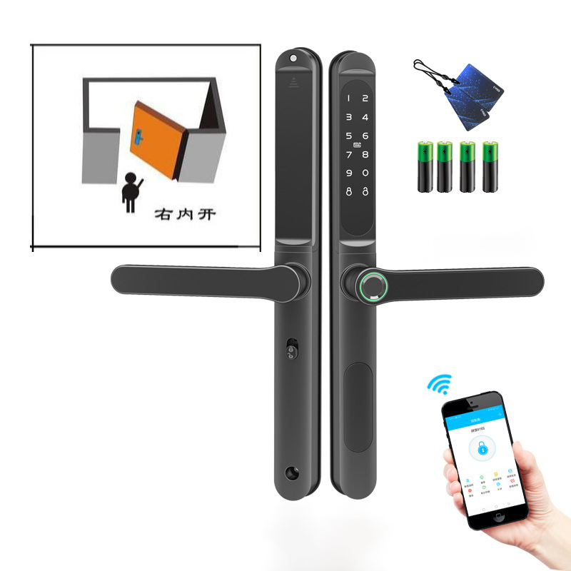 Safety Outdoor Inteligente Fingerprint Aluminum Smart Door Lock