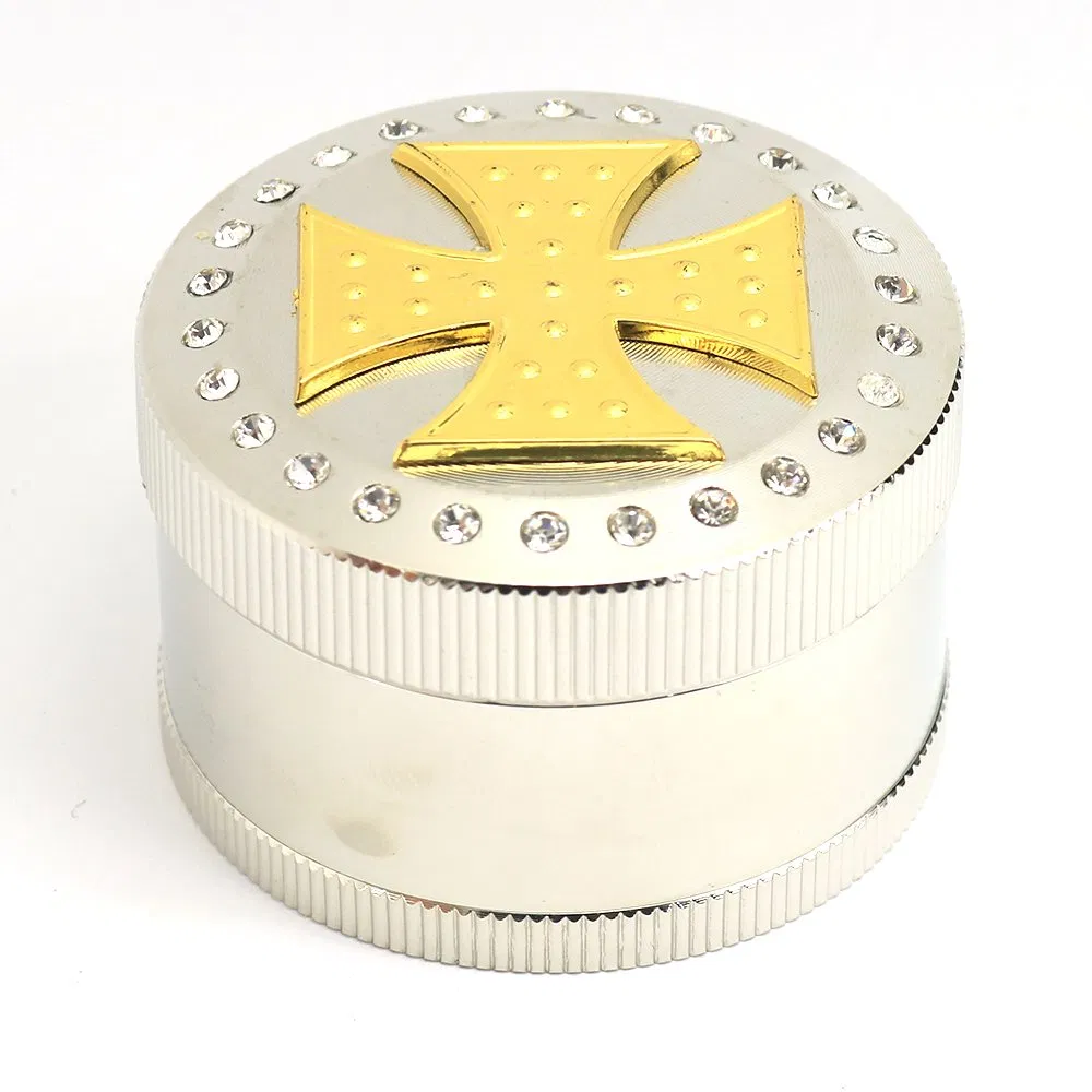 Custom Logo Tobacco Grinder Zinc Alloy Herb Grinder   Layer Herb Smoking Accessories Wholesale