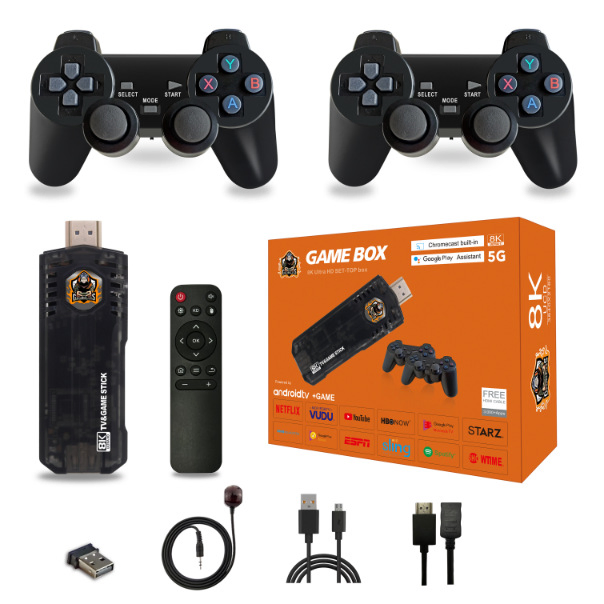 Игровая приставка X2 Game TV Stick 4K M8 X8 с 30000 игр