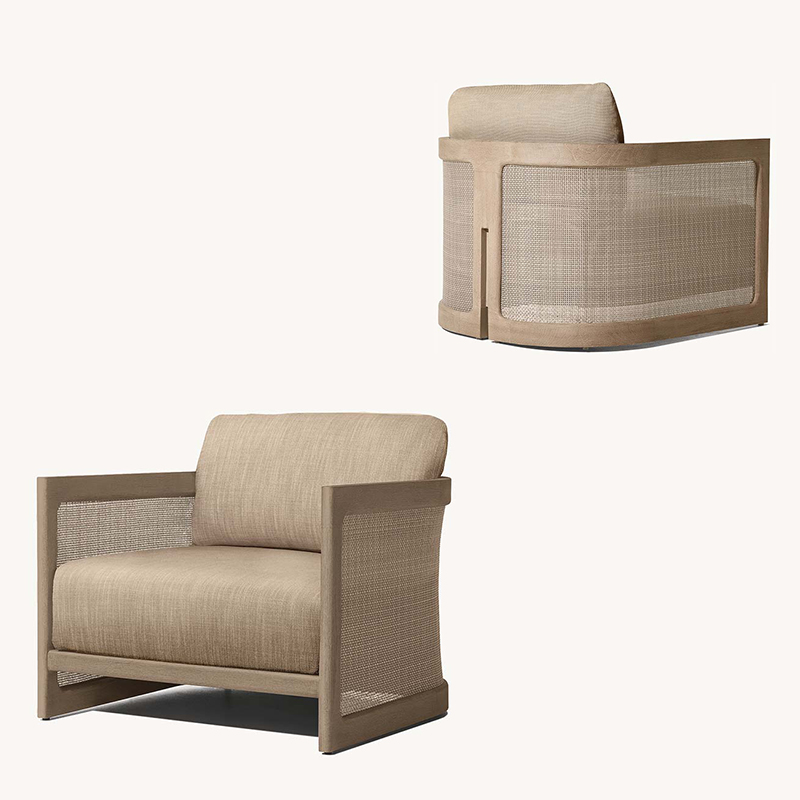 Садовая мебель массив тика журнальный столик диван патио