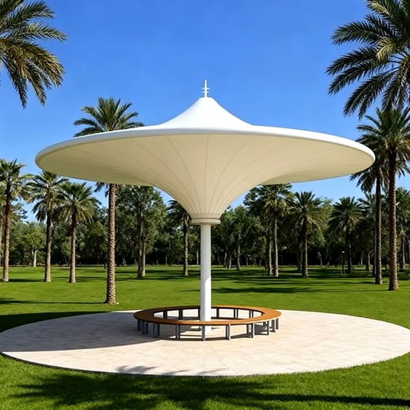 Custom-Size PVC Tensile Membrane Fabric with Large Dome Shelter Compatibility