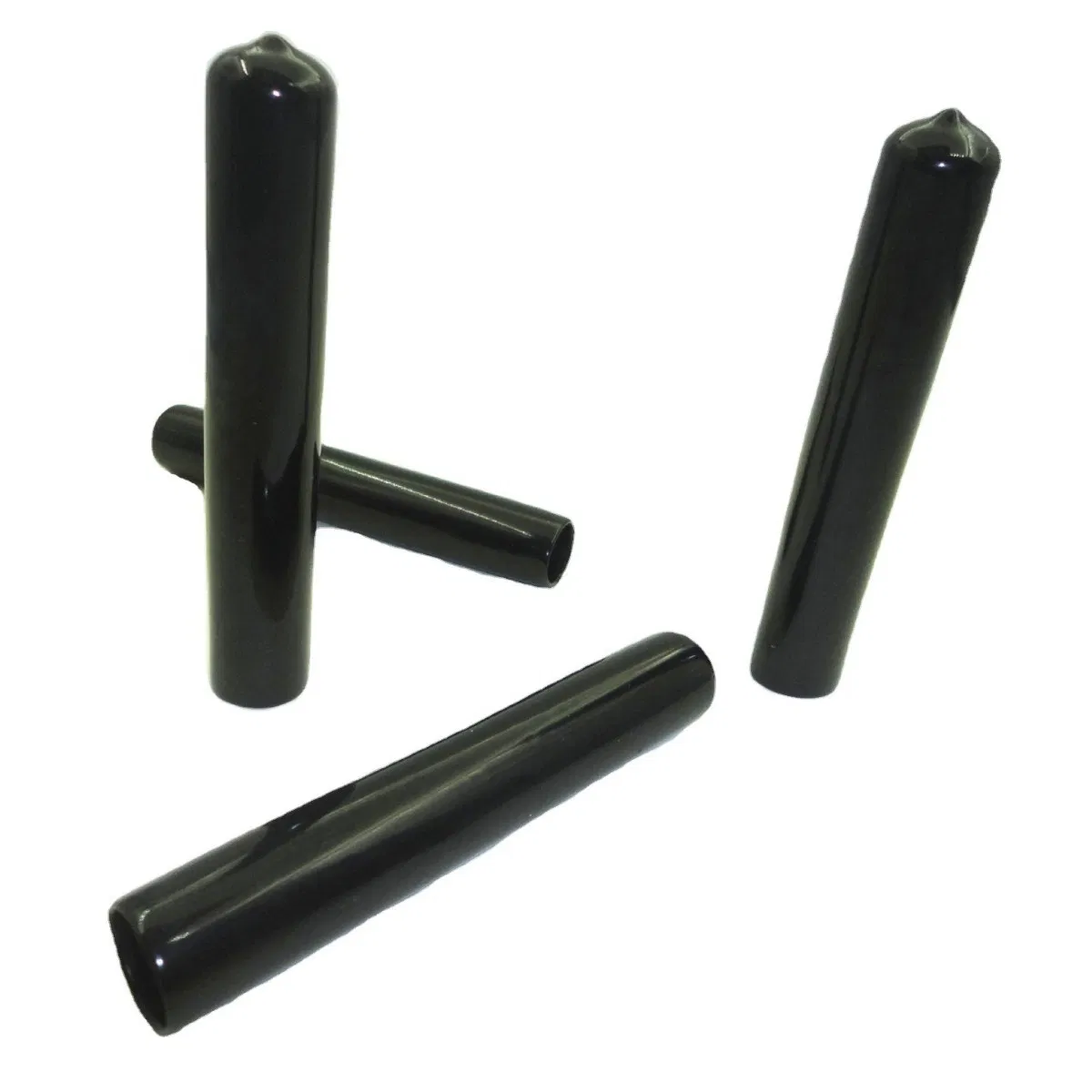 Industrial Steel Pipe and Rebar Covers Black Plastic Cap PVC Tube Cap