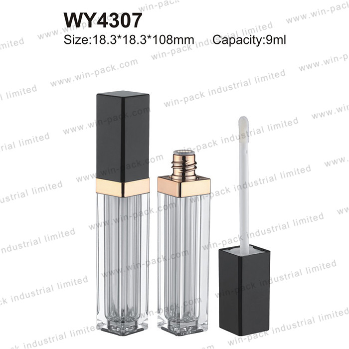 5ml 5.5ml 6.5ml 8ml 8.5ml 9ml 9.5ml Rectangle Shape Custom Clear Color Empty Pretty Make up Lip Gloss Packaging Frosted Make up Lipstrick for Make up