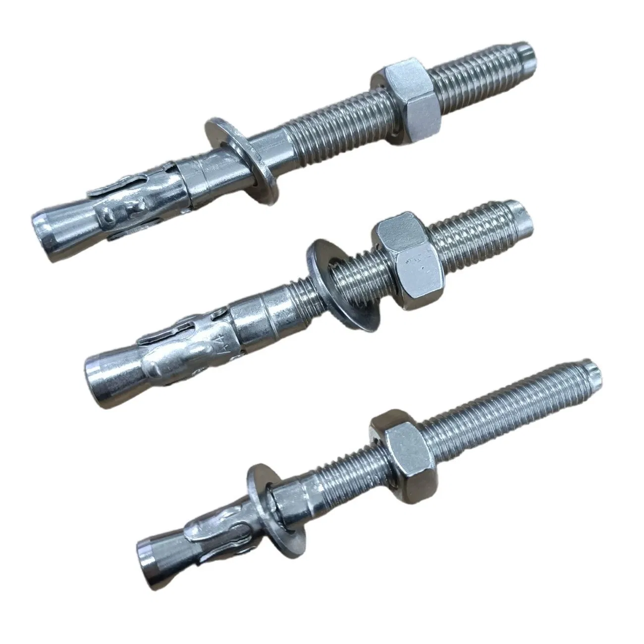 Carbon Stee Zinc Plated Ss M12X120 Wedge Anchor Expansion Stainless Steel A2 Anchor Galvanizing Hardware Fasteners