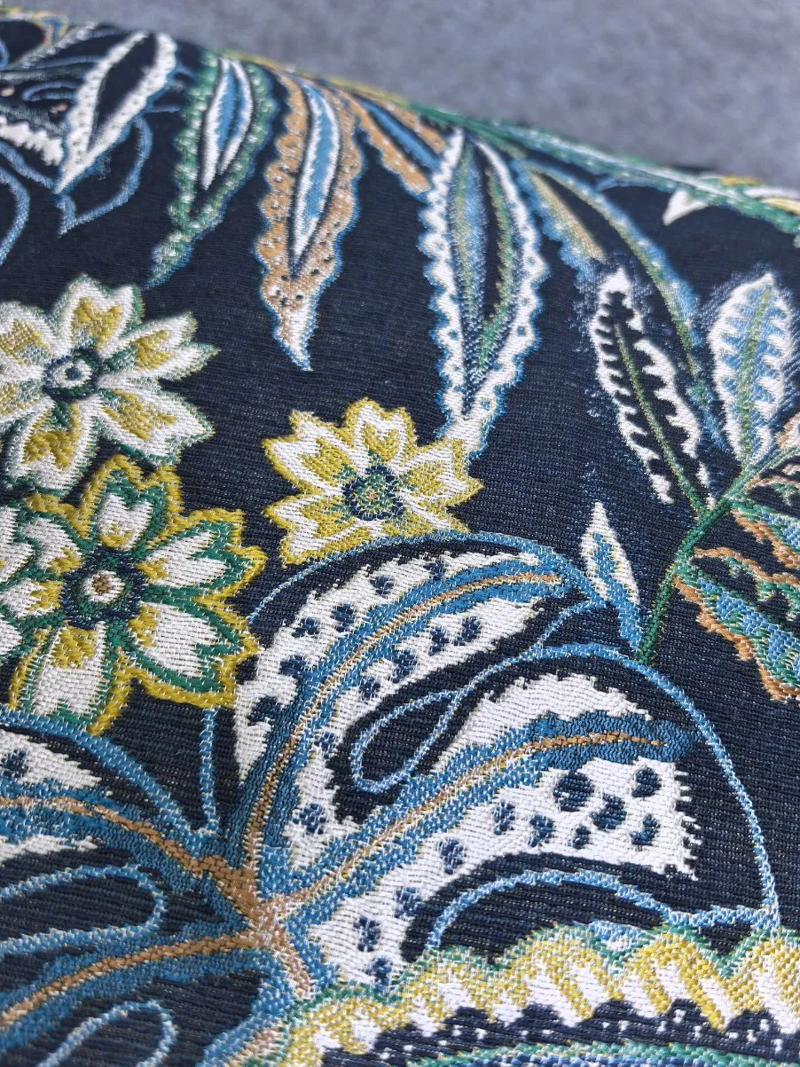 Cushion Cover Jacquard Spring Leaves Cushion Cover Sofa Pillowcase