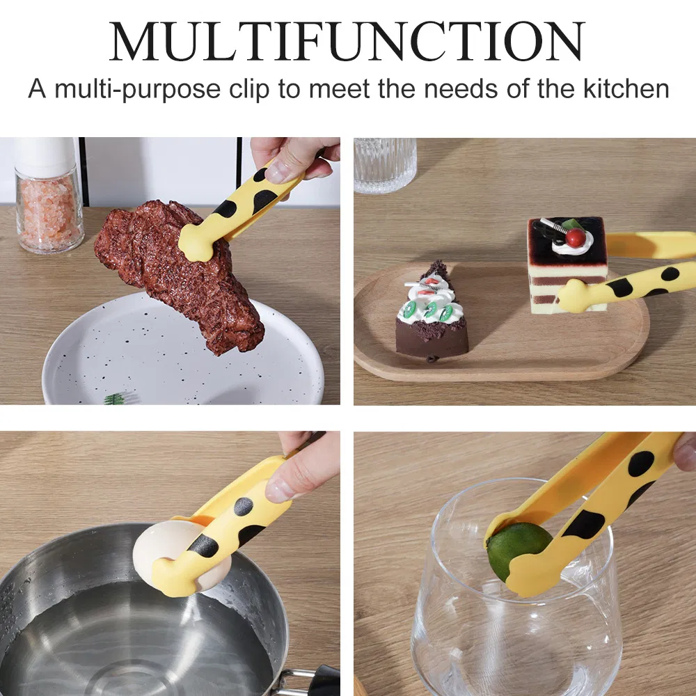 Durable Stainless Steel Kitchen Tongs for Cooking and Serving Food