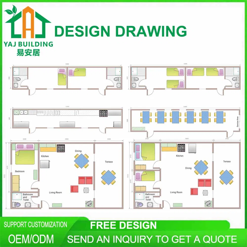 Bedroom Mini Modular Homes Prefab Villa Small Prefabricated Luxury Home Factory Custom House