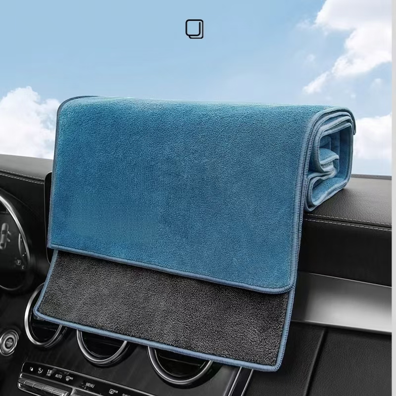 Car Wash Towel, Car Wiping Cloth, Double-Sided Thickened Water Absorbing, Seamless, Large Car Interior Cleaning Cloth, No Shedding of Hair