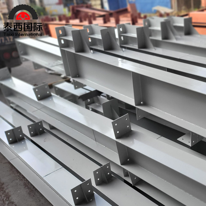 Light Steel Structure Warehouse Fabrication Workshop H Steel Beam and Column Construction