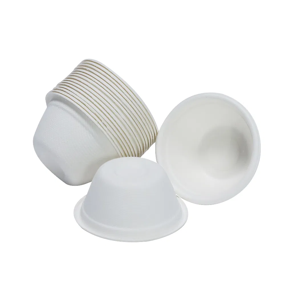 Disposable Biodegradable Sugarcane DIP Sauce Cup with Complete Sizes for Restaurant