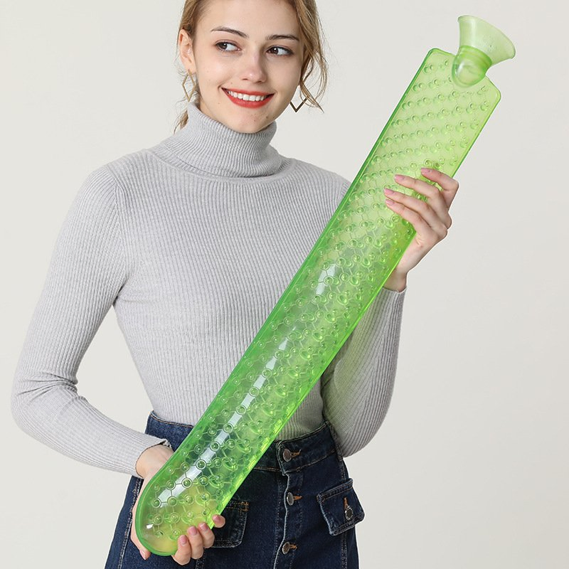 Neck Waist Hand Foot Warming PVC Long Hot Water Bag for Christmas Gifts