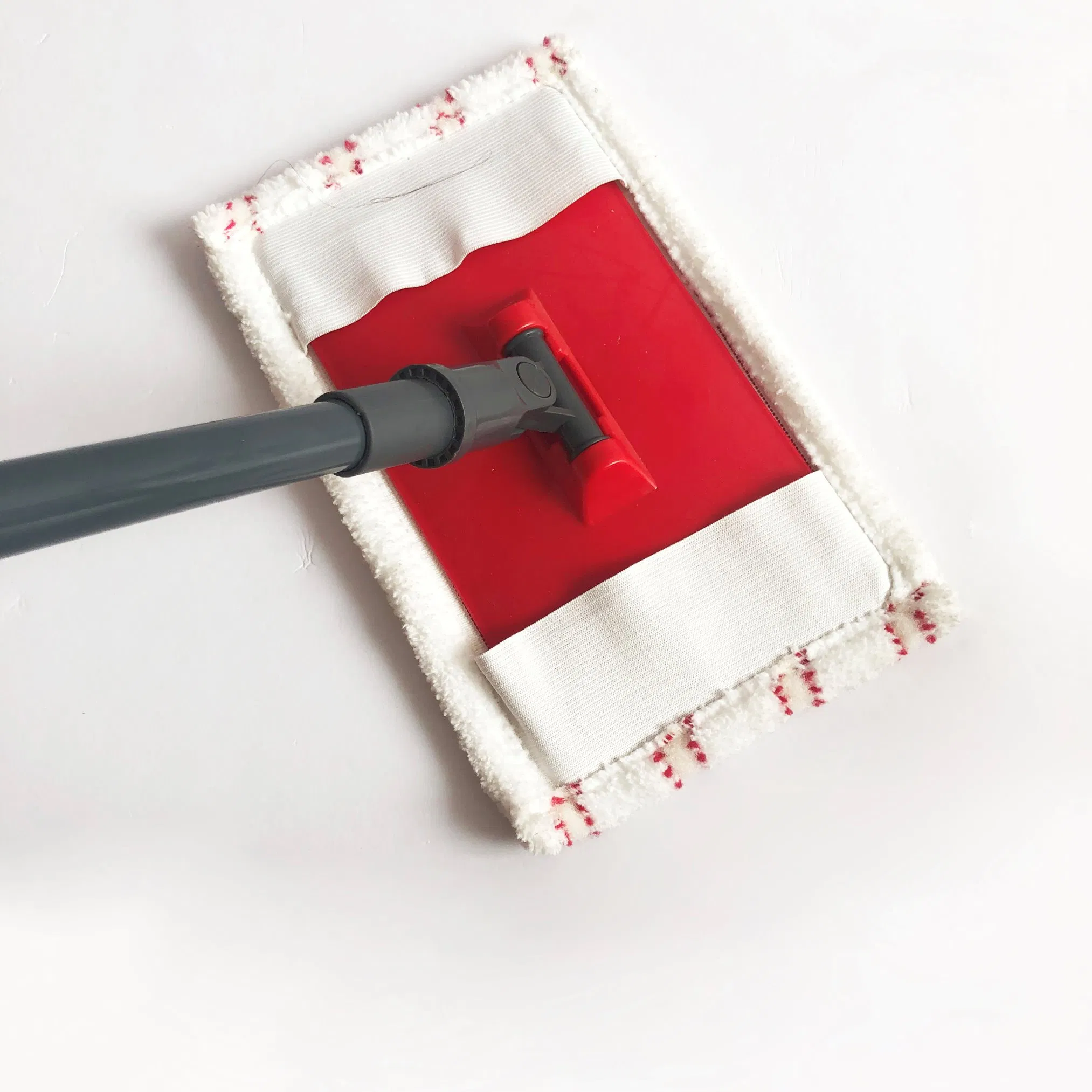 Fctory Price Microfibre Bath Cleaner with Metal Telescopic Handle and PP Plate Microfibre Refill Pad for House Office All Floor Cleaning