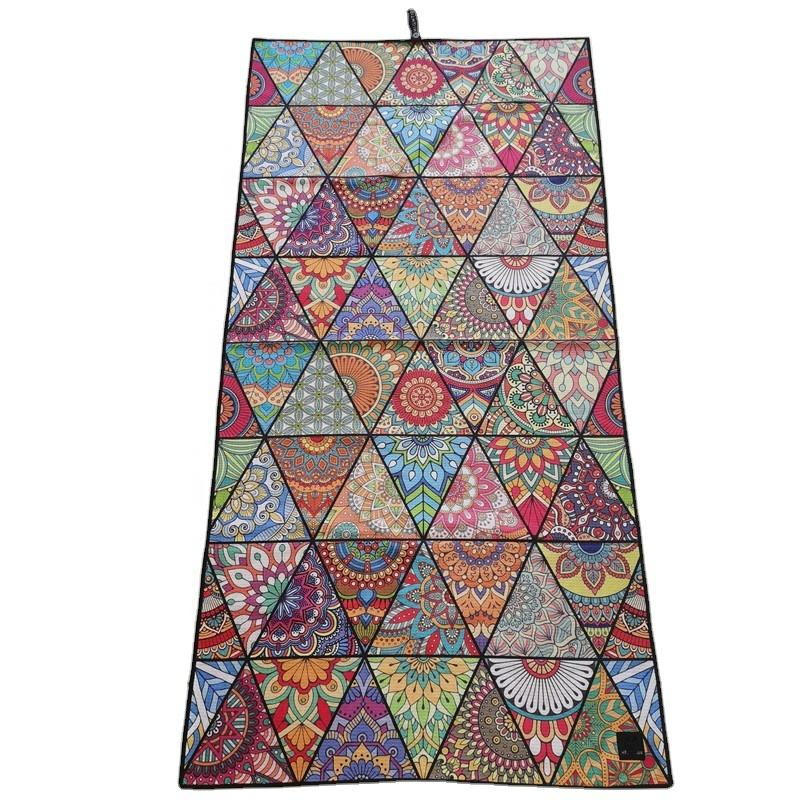 Custom Logo Quick Dry Sand Proof Recycled Towel Microfiber Swimming Beach Towel
