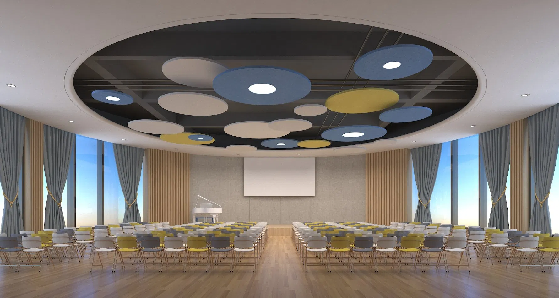Office school and home decoration Round shape lights