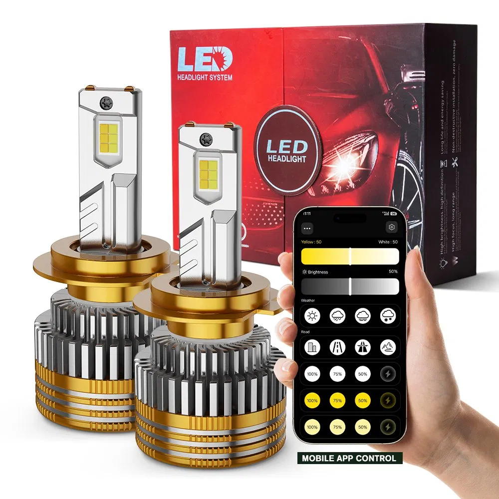 LED-лампа головного света 150W с изменением цвета