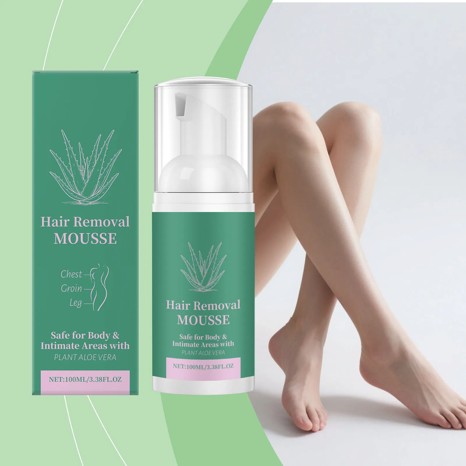 Hot Sales Hair Remove Removal Body Depilatory Permanent Permanently Foam Mousse Hair Remover Mousse