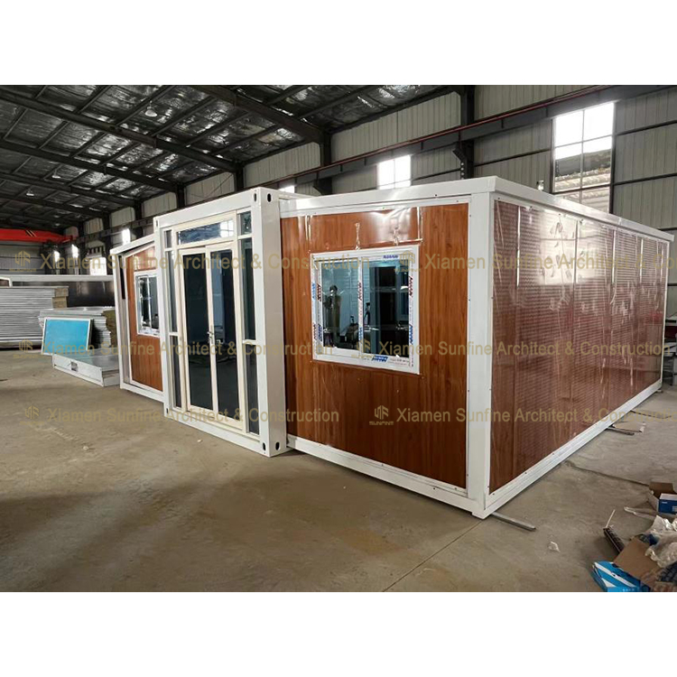 20FT Tiny Folding Luxury Wooden Modular Insulated Shipping Prefab Homes