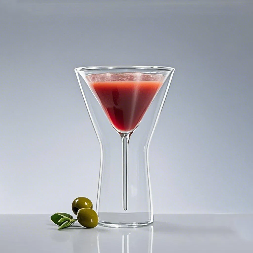 Double Wall Martini Wine Mug Martini Glass Cup Tableware for Homeware Dinning Dinnerware