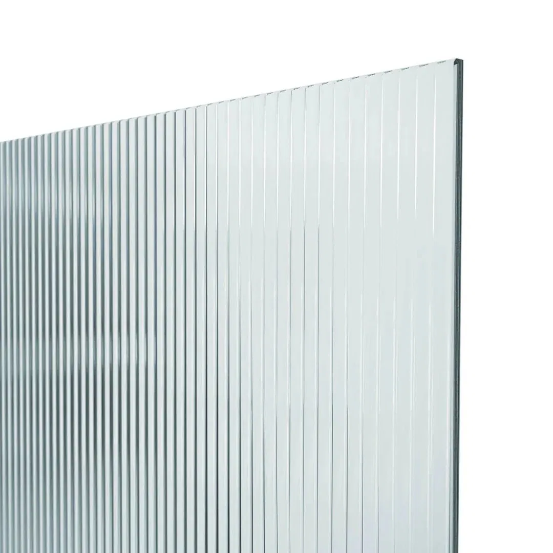 High Quality Interior Decorative Fluted Tempered Glass Panels for Shower Screen