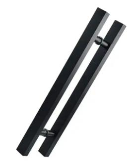 Sliding Entrance Long Square Tube Lever Stainless Steel Push Pull Door Handle