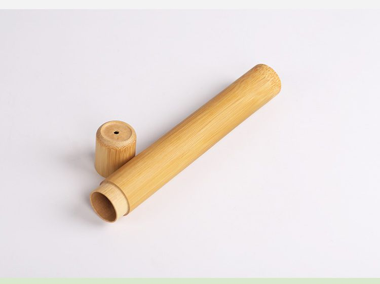 Reusable Biodegradable Bamboo Toothbrush Travel Case Bamboo Tube Container