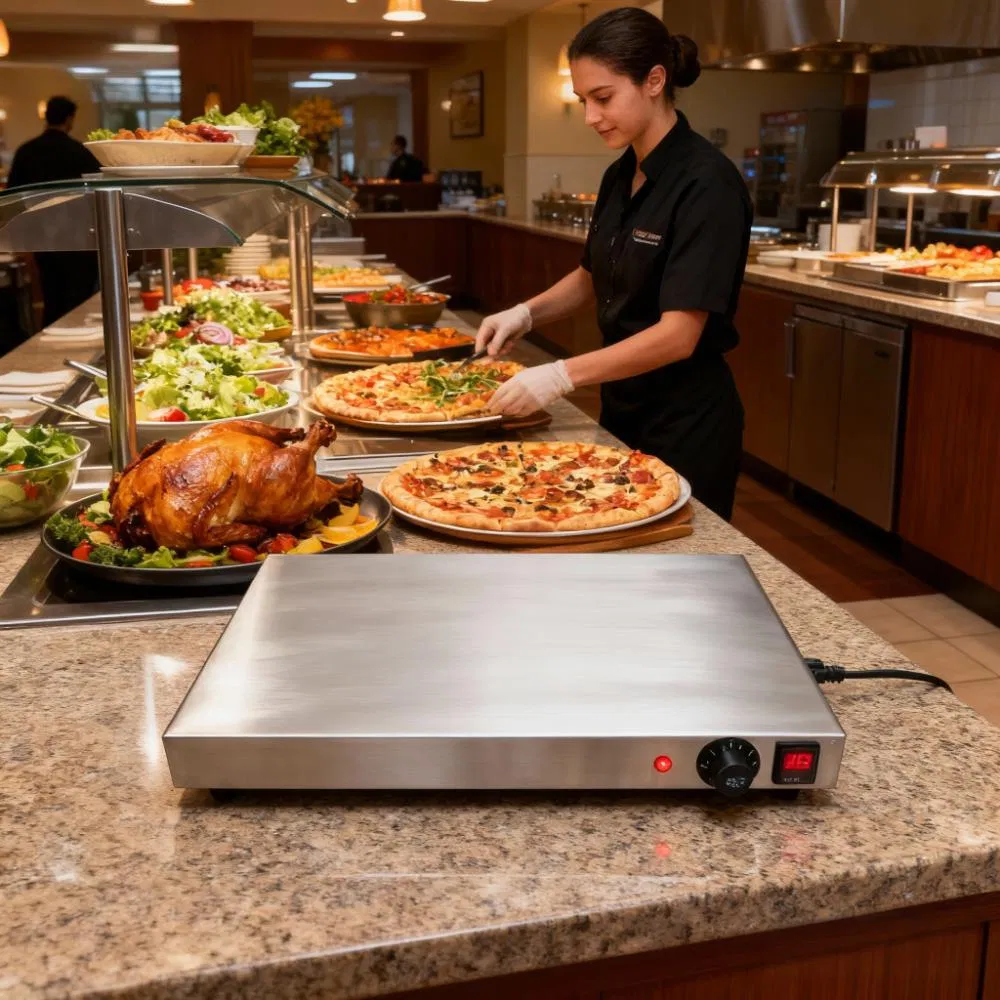 Heavybao Sample OEM Stainless Steel Electric Commercial Buffetware Food Warmer Warming Tray