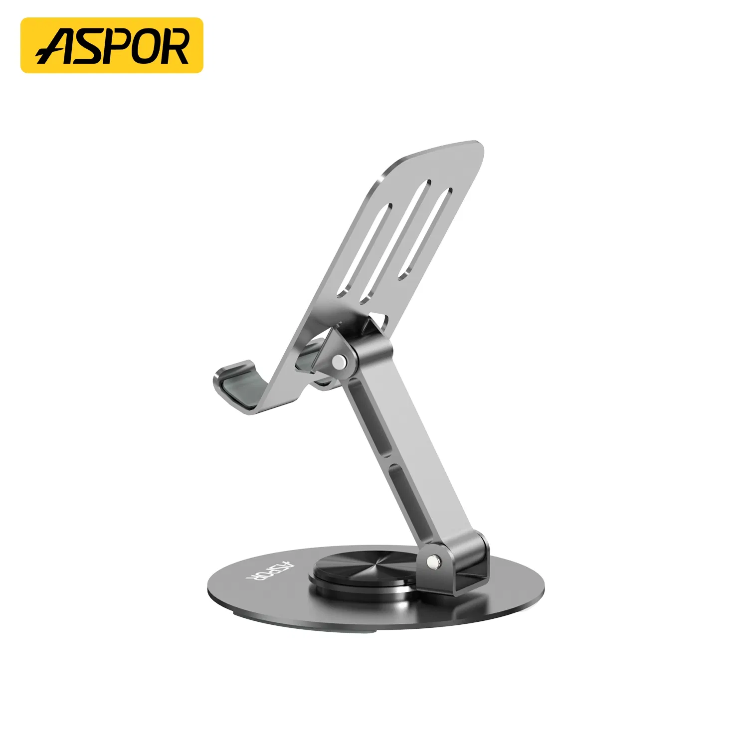 Aspor Stand A702 Carbon Steel Desktop Stand Flexible Angles Rotatable Heat Dissipation