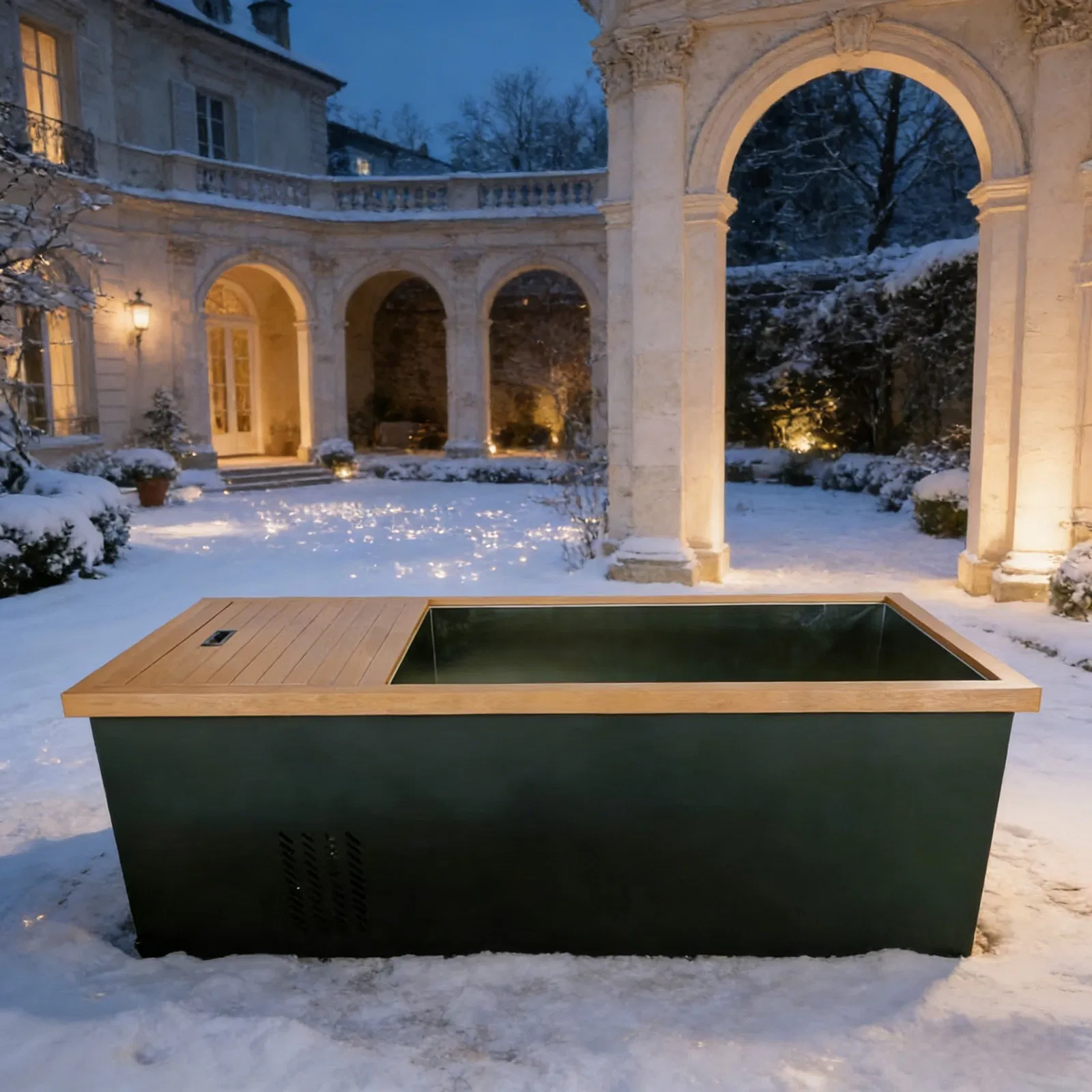 Стальной бассейн для ледяных ванн с чиллером