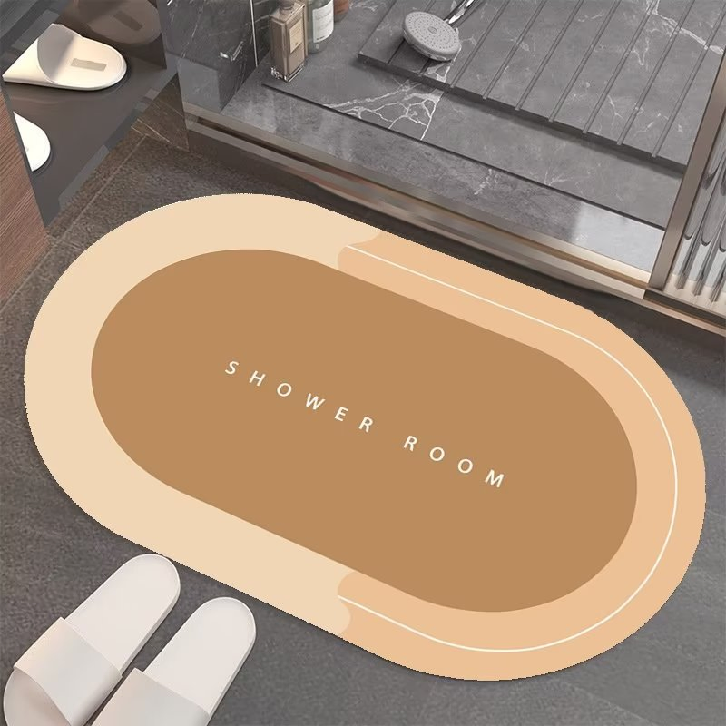 Wholesale Anti Slip Mat Chinese Factory Bathroom Mat Carpet and Rugs Carpet Tile Door Mat Diatom Mud Mat T
