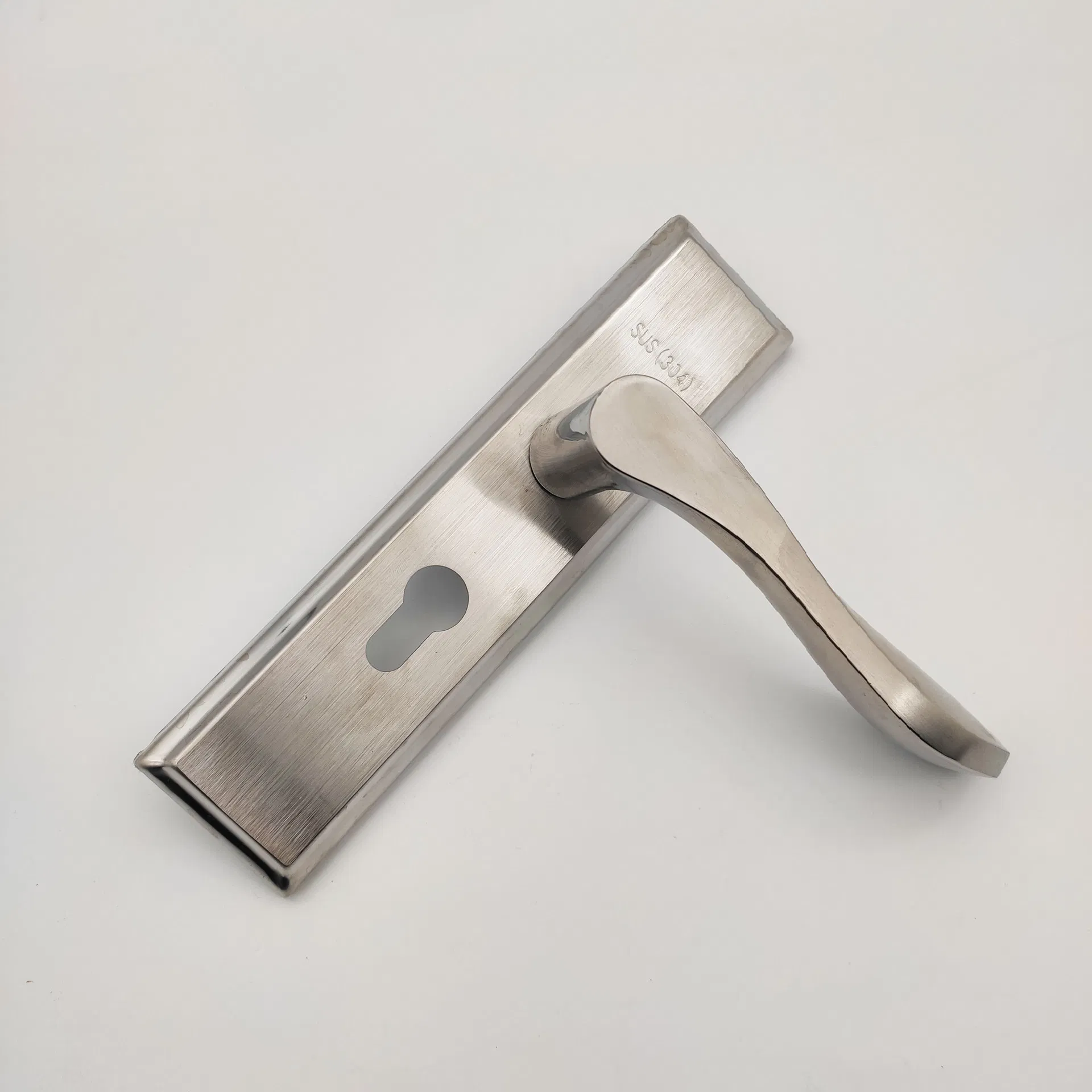 Door and Window Accessories Stainless Steel Adjustable Hole Distance Wooden Door Handle Lock