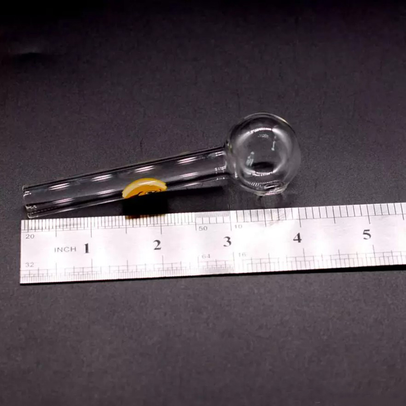 Smile Logo Glass Oil Burner Pipe Spoon Pyrex Oil Burner Glass Pipes Hand Pipes Smoking Pipes